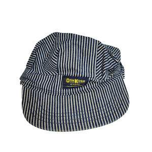 Vintage OshKosh B'Gosh Hat Cap Train Engineer Railroad Snap Back Retro Hats Caps